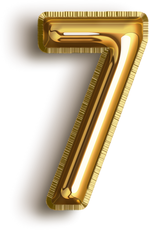 数字气球7字体设计